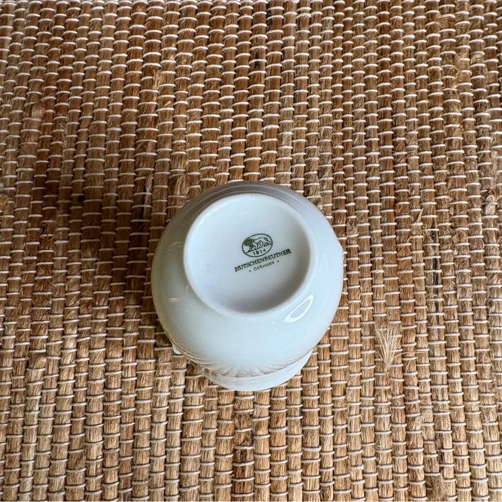 Vintage Hutschenreuther Germany White Modern Porcelain Vase Decor 4